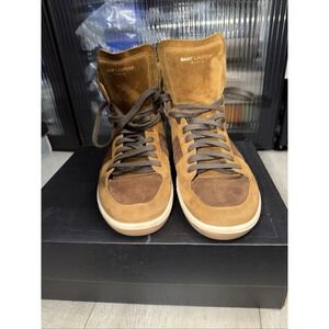 Saint‎ Laurent Men's Court Classic SL/10H High Top Sneakers Size 43